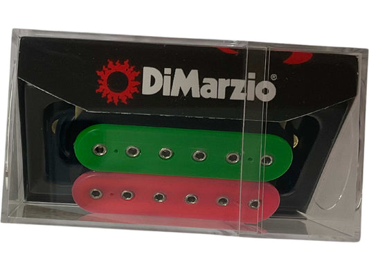 New - Dimarzio Super distortion Humbucker Bridge Pickup - F-spaced pink and green