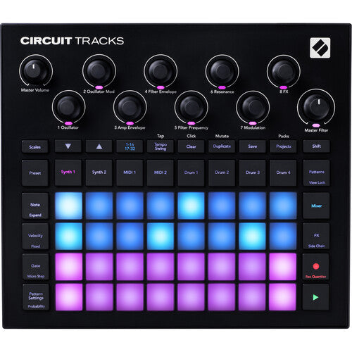 Novation Circuit Tracks Groove box with Synths, Drums, and Sequencer