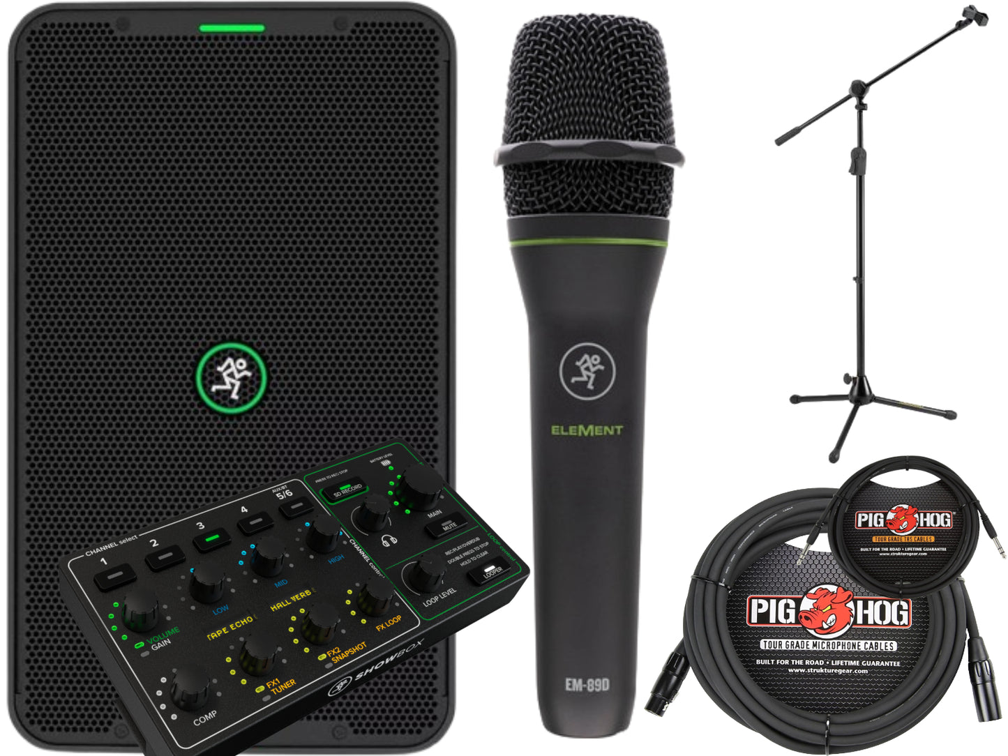 Mackie ShowBox All-in-one Performance Rig with Microphone Bundle - New