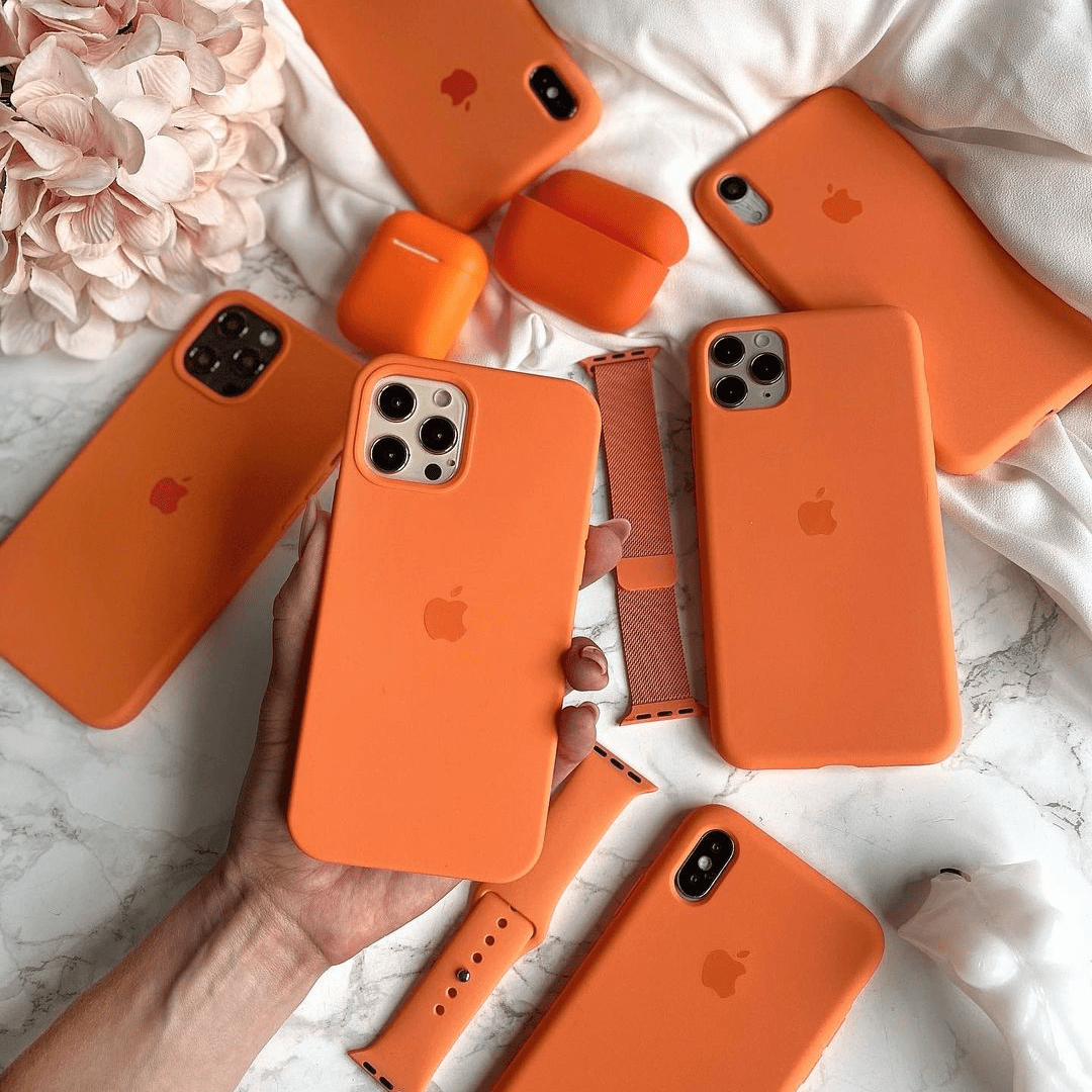 iPhone Silicone Case Marigold Full Body Protective Phone Cover