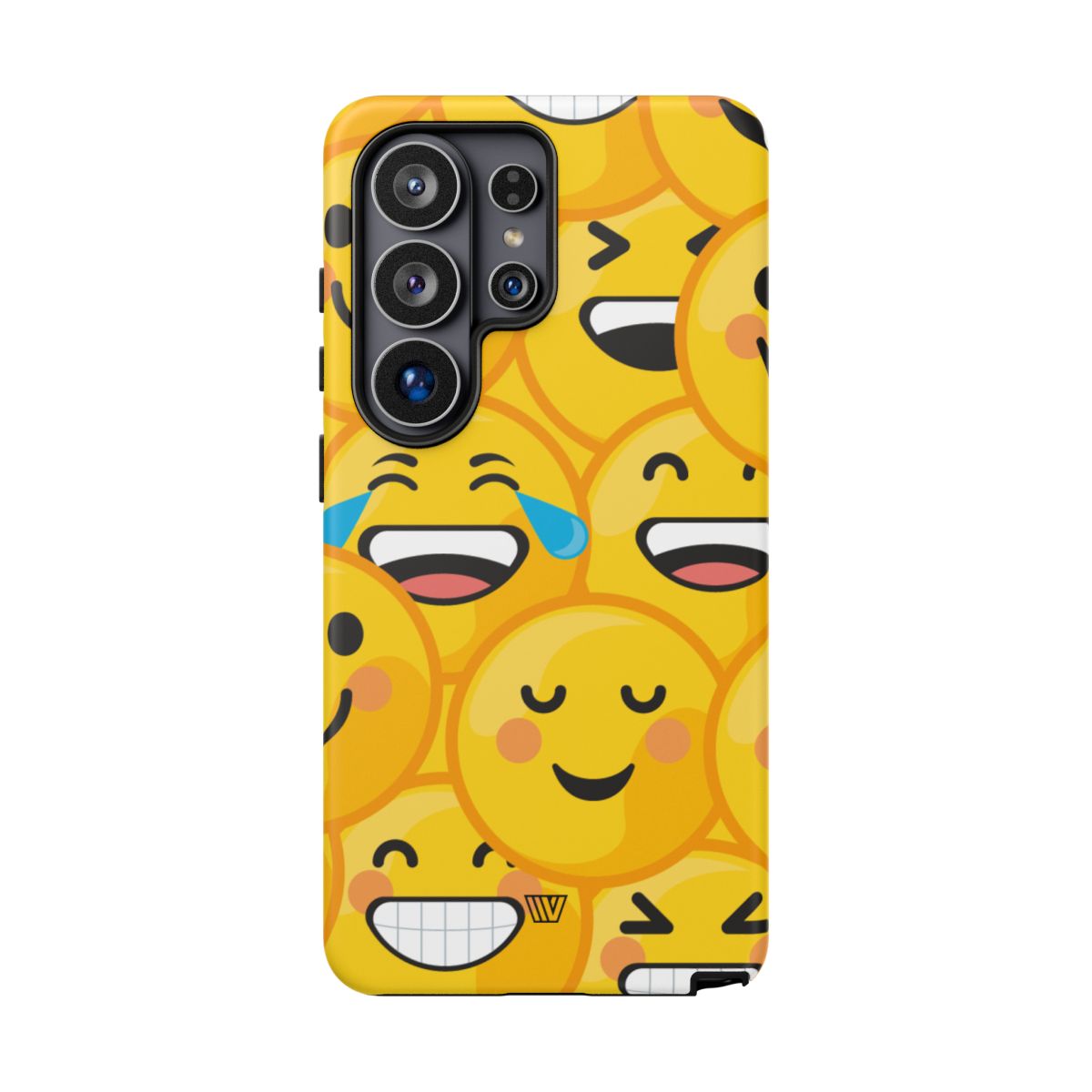 Tough Phone Case Impact-Resistant Dual-Layer Polycarbonate EMOJI FACES