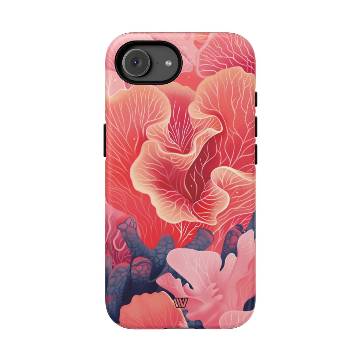 Pink Coral Tough Phone Case Dual-Layer Protection