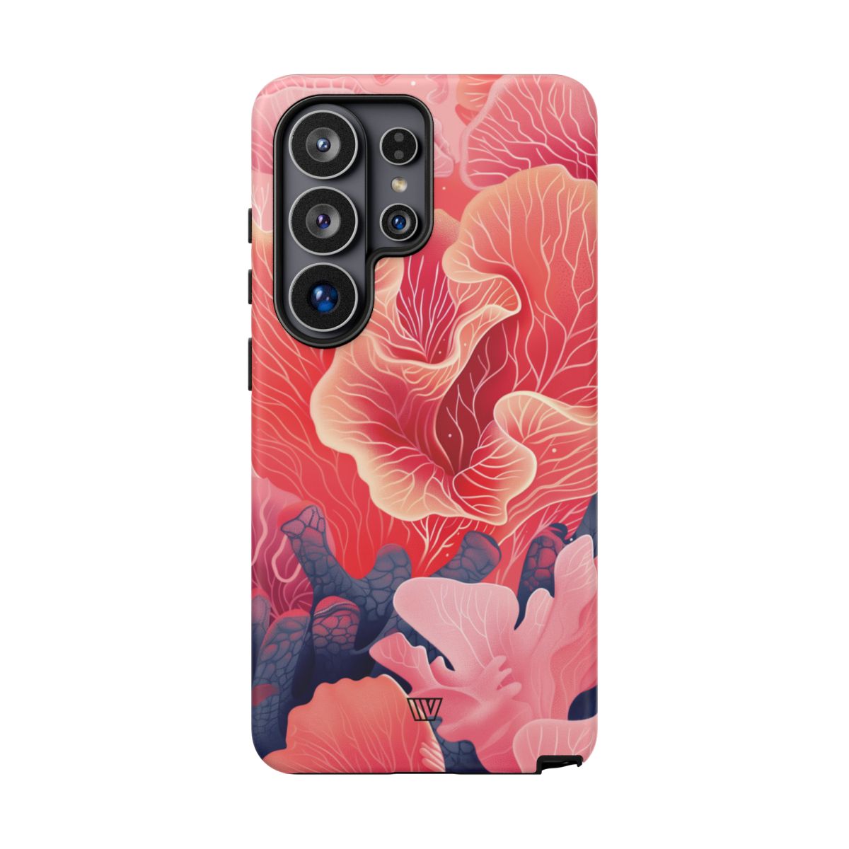 Pink Coral Tough Phone Case Dual-Layer Protection