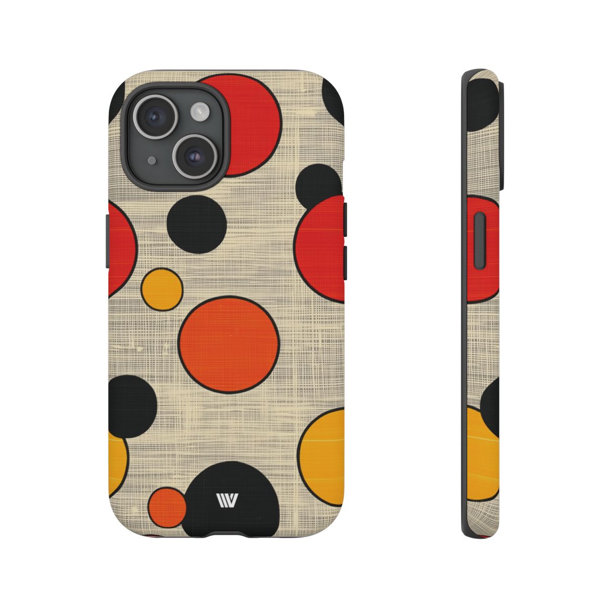 Tough Phone Case Mid-Century Dots Protective Cover