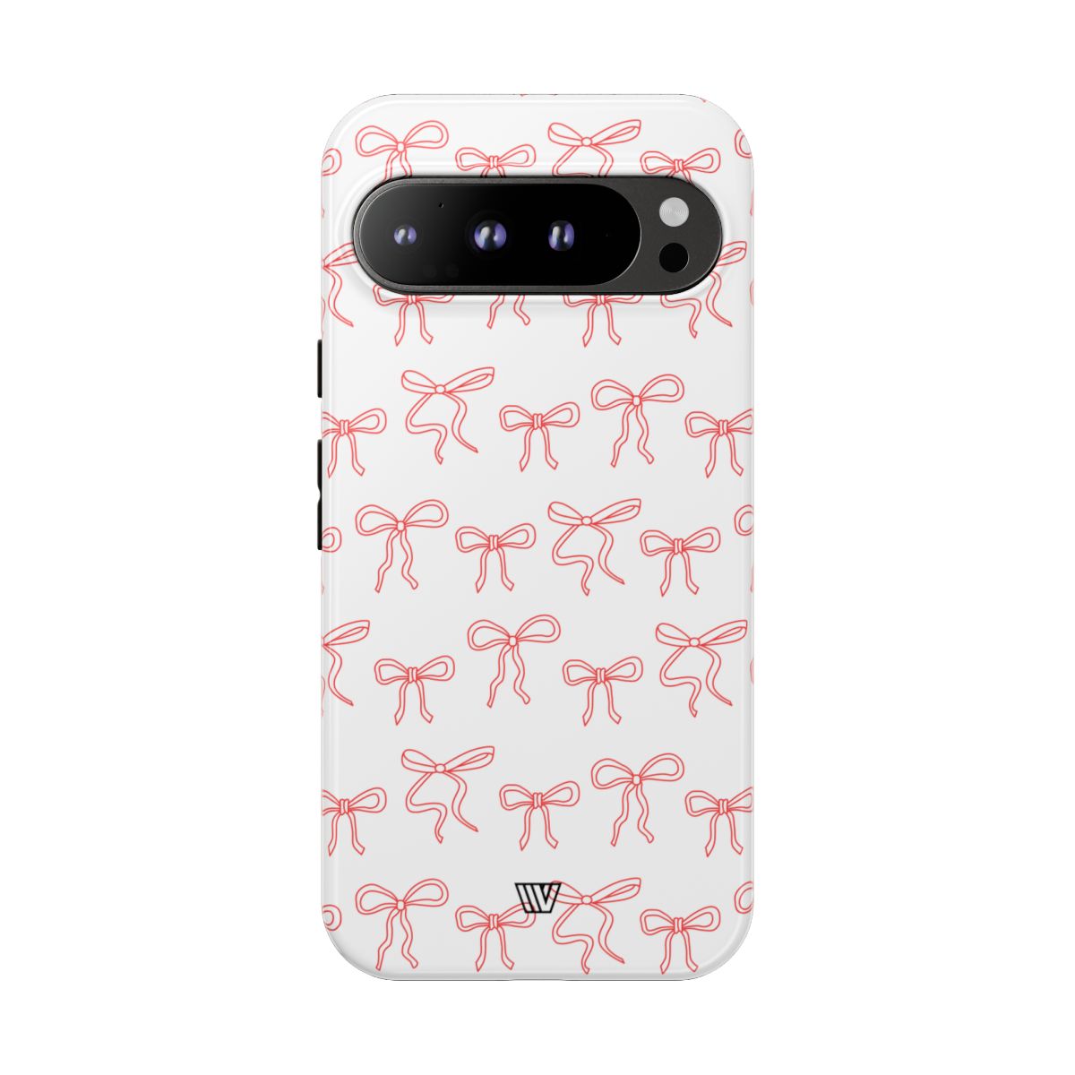 Red Ribbon Tough Phone Case Dual-Layer Impact Resistant Trovvve