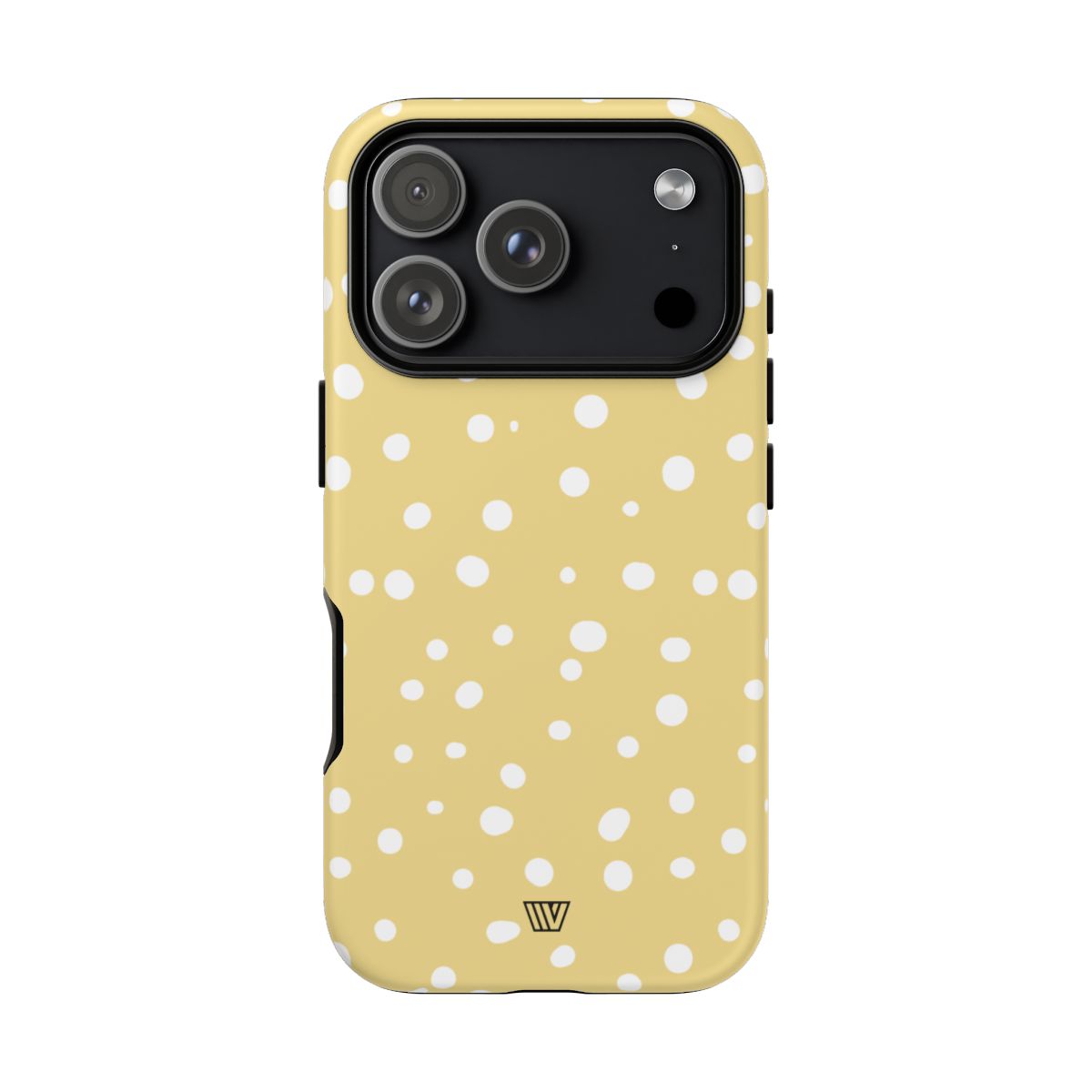 Muted Yellow Dots Tough Phone Case with Impact-Resistant Design