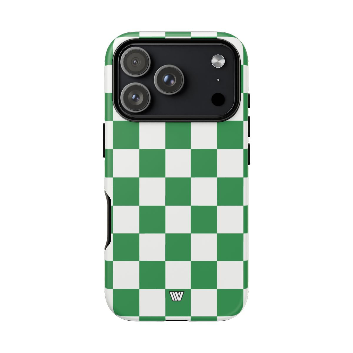 Green White Checkerboard Tough Phone Case