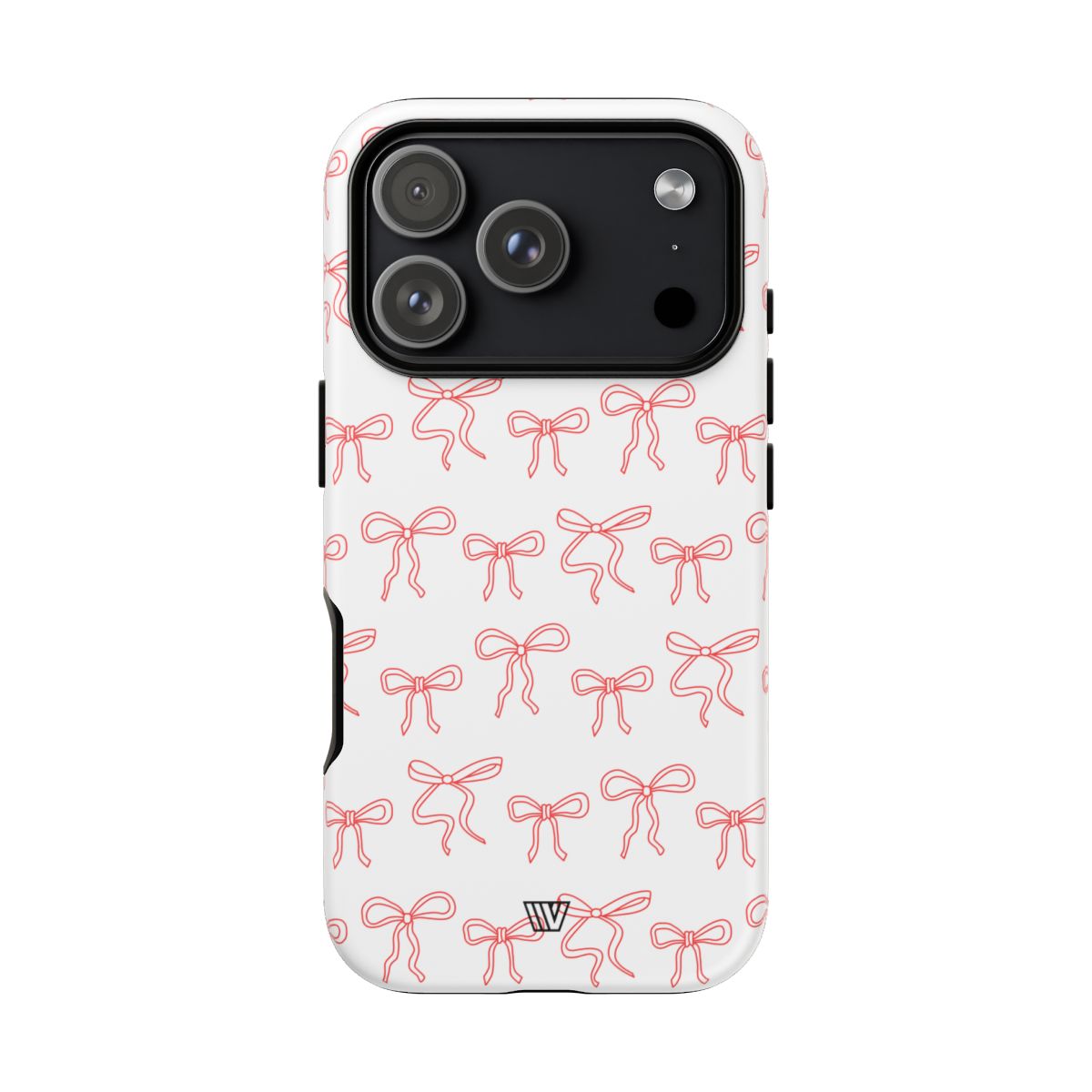 Red Ribbon Tough Phone Case Dual-Layer Impact Resistant Trovvve