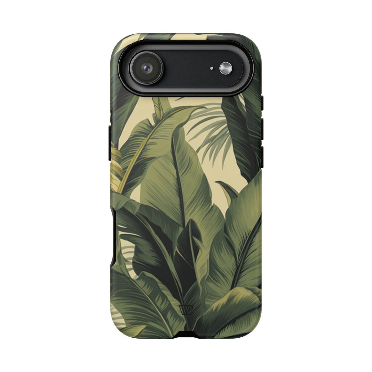 Tropical Leaves Tough Phone Case Dual-Layer Protection