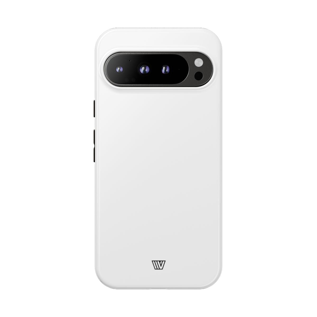 All White Tough Phone Case Protective Dual-Layer Polycarbonate Shell