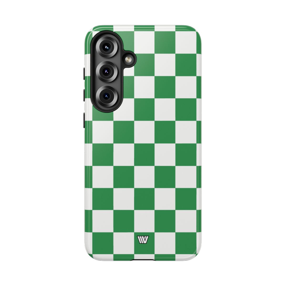 Green White Checkerboard Tough Phone Case