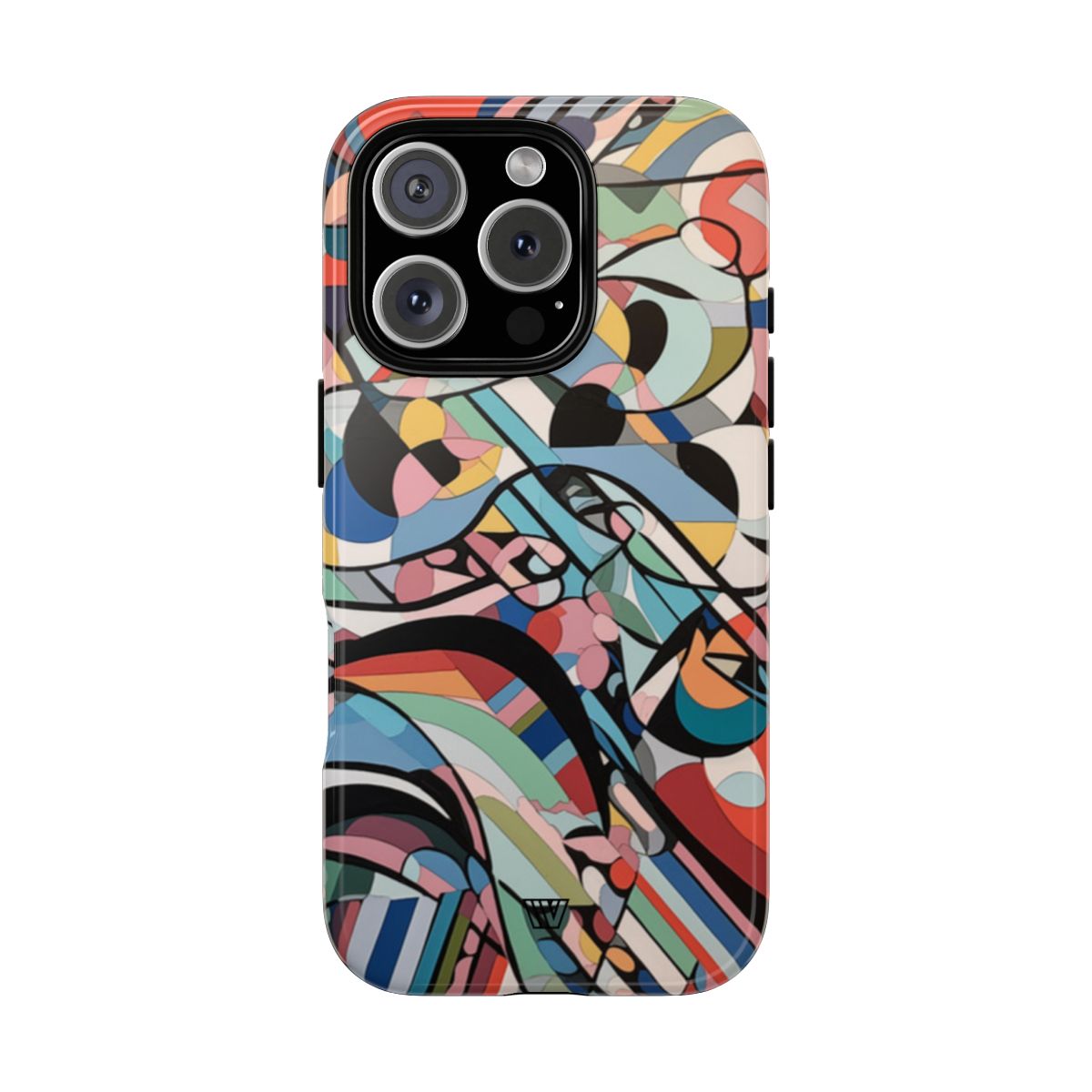 Abstract Mural Tough Phone Case Dual-Layer Protection