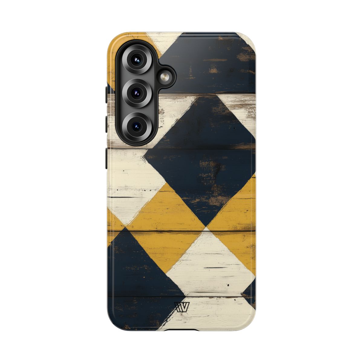 Tough Phone Case Dual-Layer Protection Farmhouse Wood