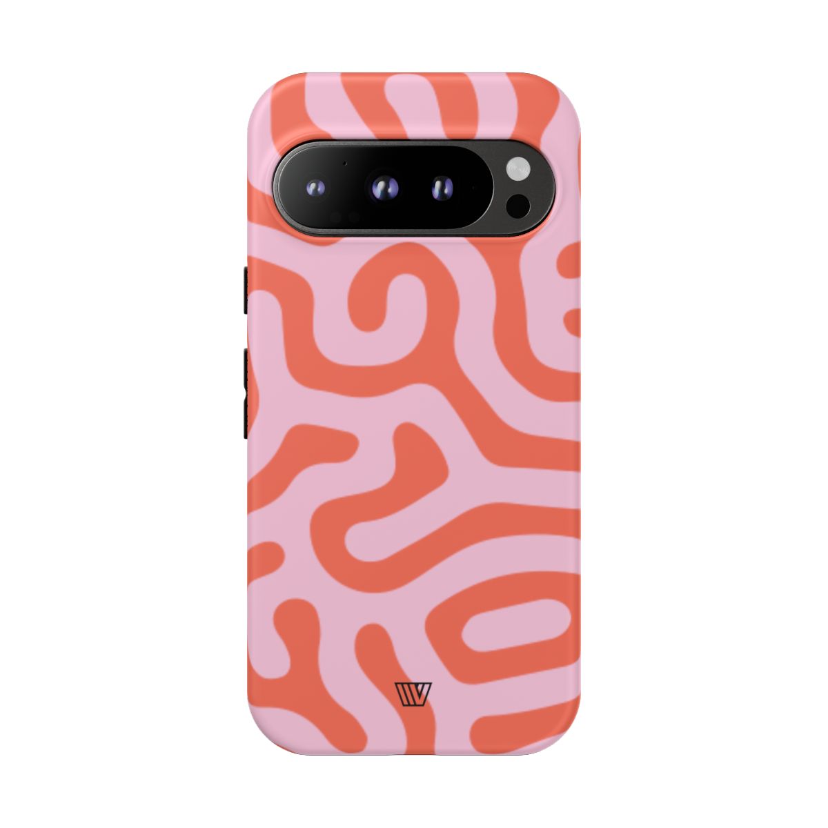 Tough Phone Case Dual-Layer Protection CORAL ORGANIC LINES