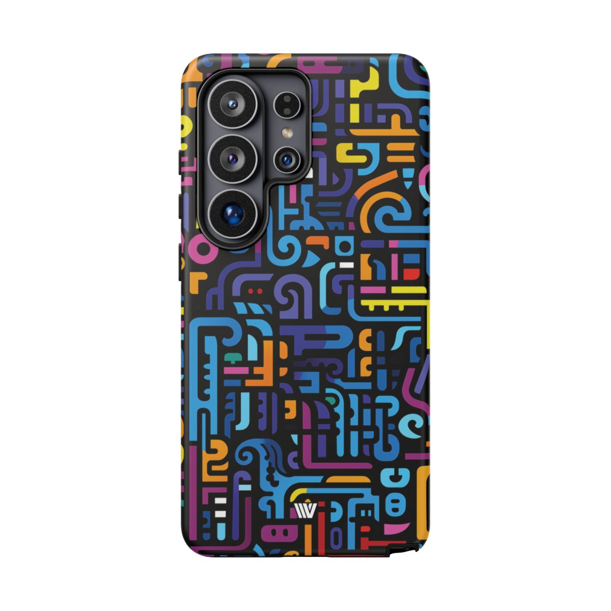Tough Phone Case Dual-Layer Impact Resistant NEON GLYPHS