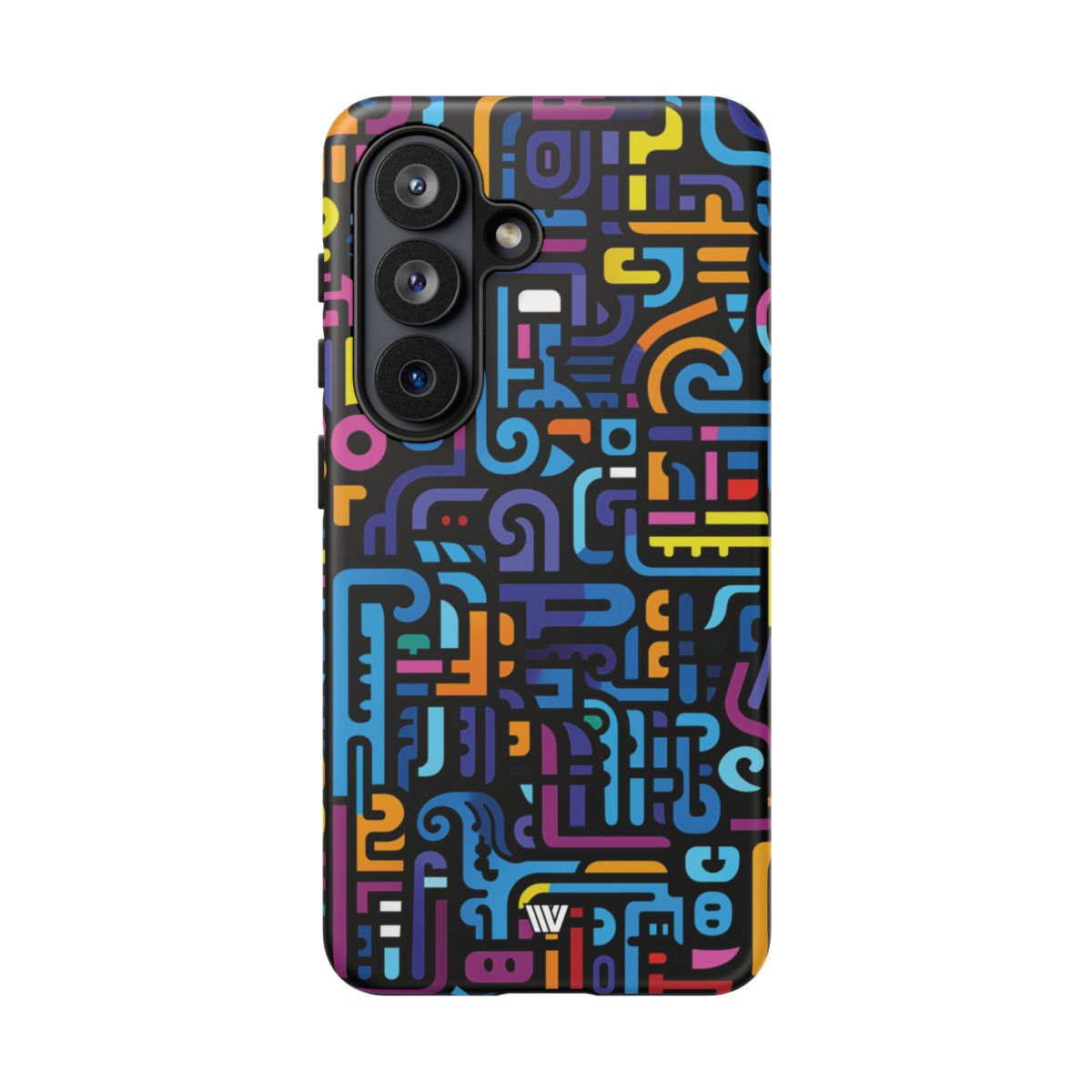 Tough Phone Case Dual-Layer Impact Resistant NEON GLYPHS