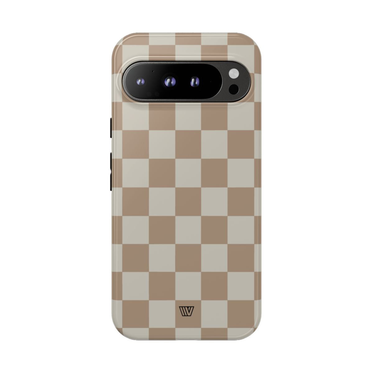 Checkerboard Tough Phone Case Dual-Layer Protection NEUTRAL
