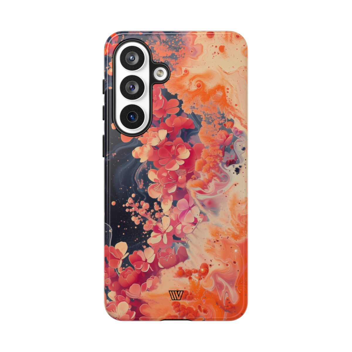 Tough Phone Case Dual-Layer Protection Phone Case WAVE OF FLOWERS
