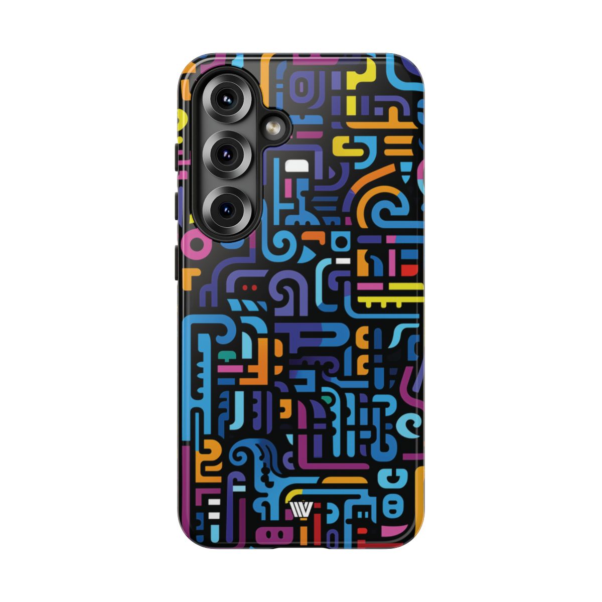 Tough Phone Case Dual-Layer Impact Resistant NEON GLYPHS