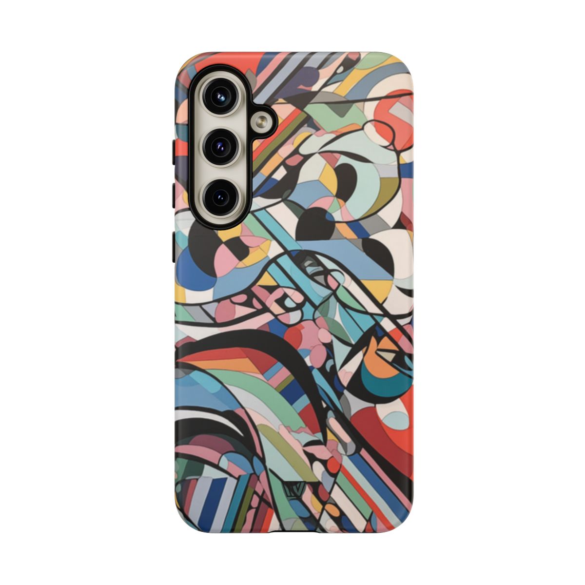 Abstract Mural Tough Phone Case Dual-Layer Protection