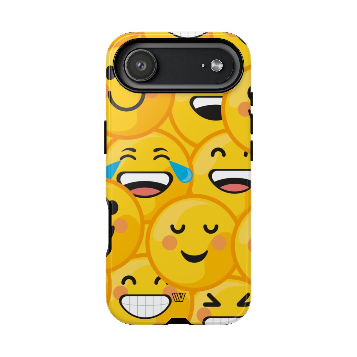 Tough Phone Case Impact-Resistant Dual-Layer Polycarbonate EMOJI FACES