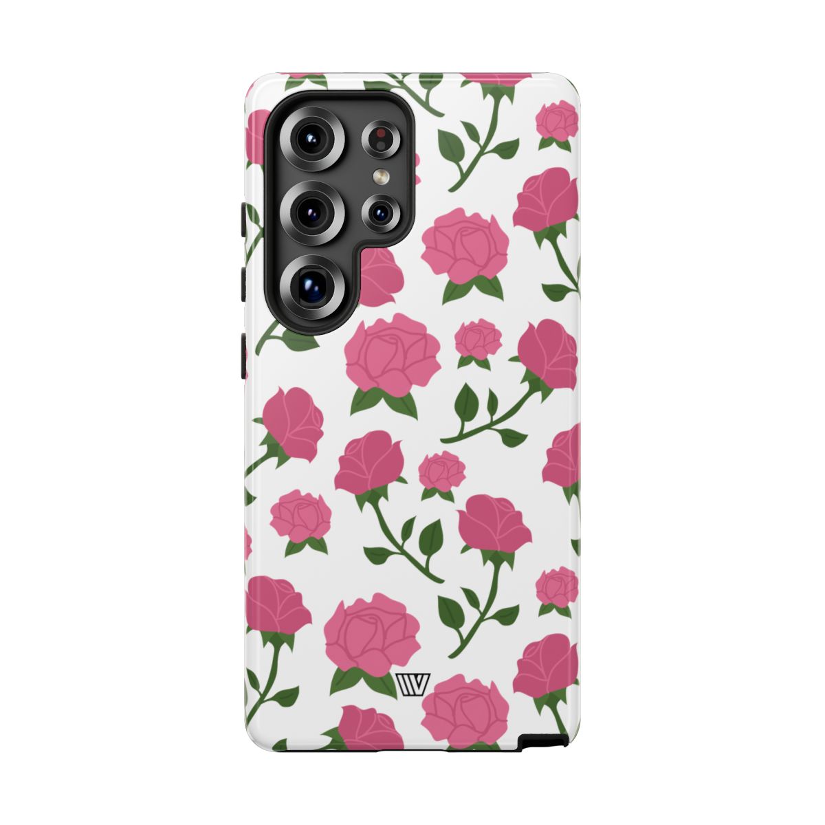 Pink Roses Tough Phone Case Dual-Layer Protective Trovvve