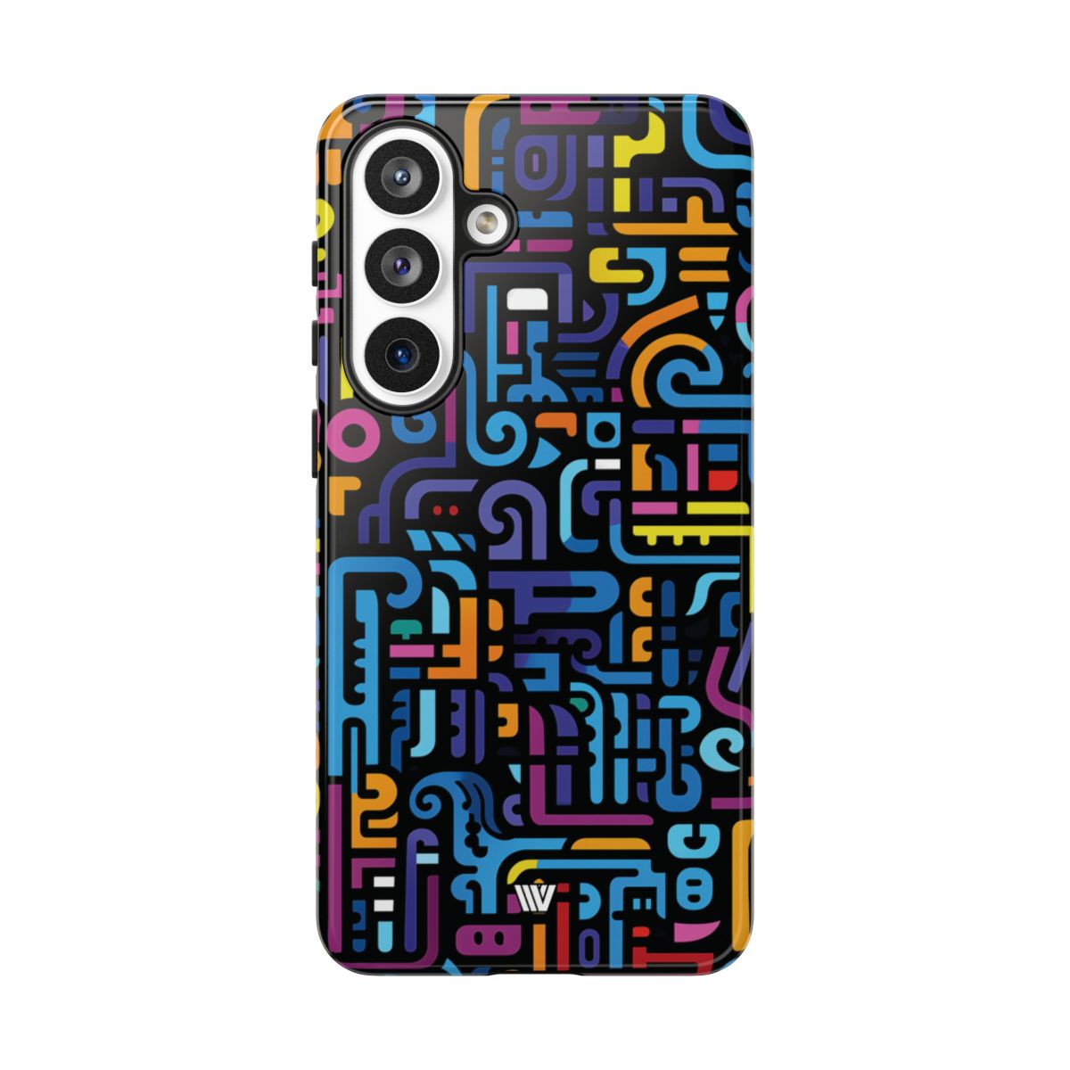 Tough Phone Case Dual-Layer Impact Resistant NEON GLYPHS