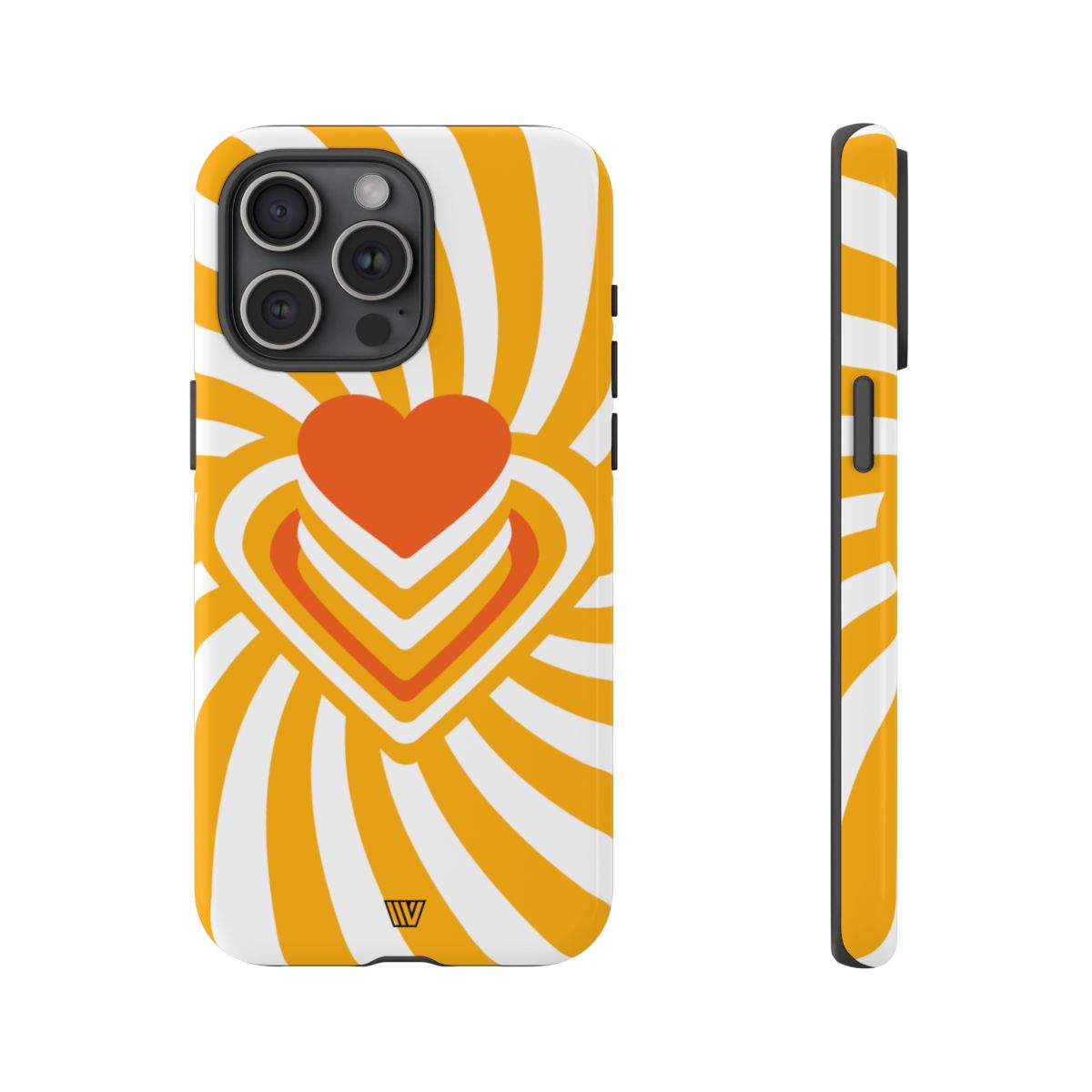 Tough Impact-Resistant Phone Case HEART RAY STACK