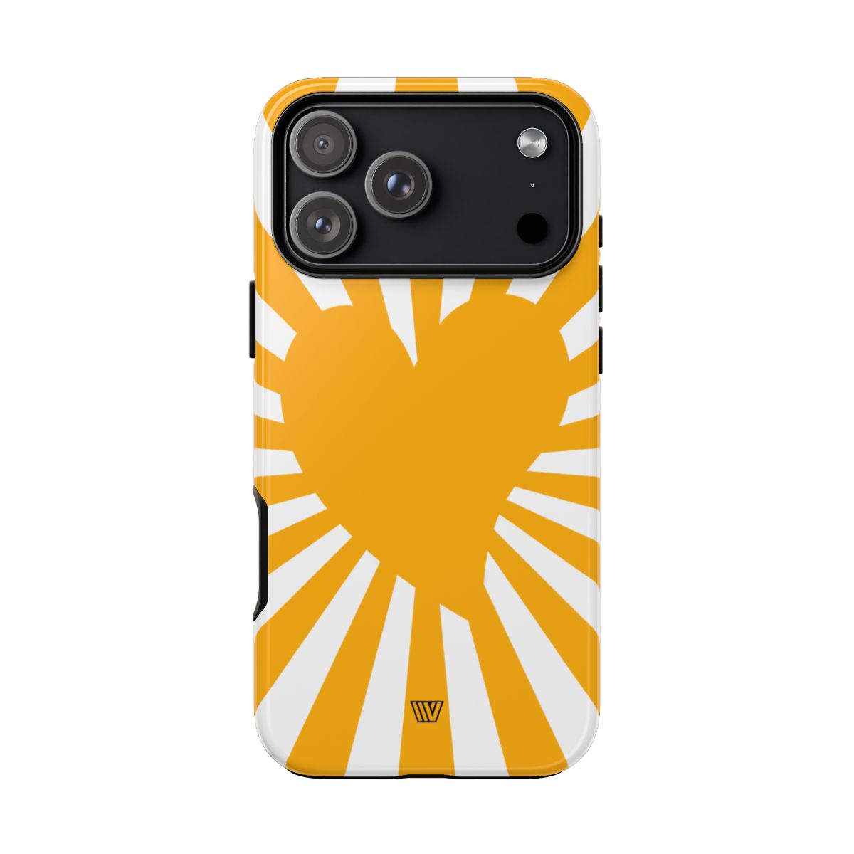 Heart Sun Rays Tough Phone Case with Impact Resistance