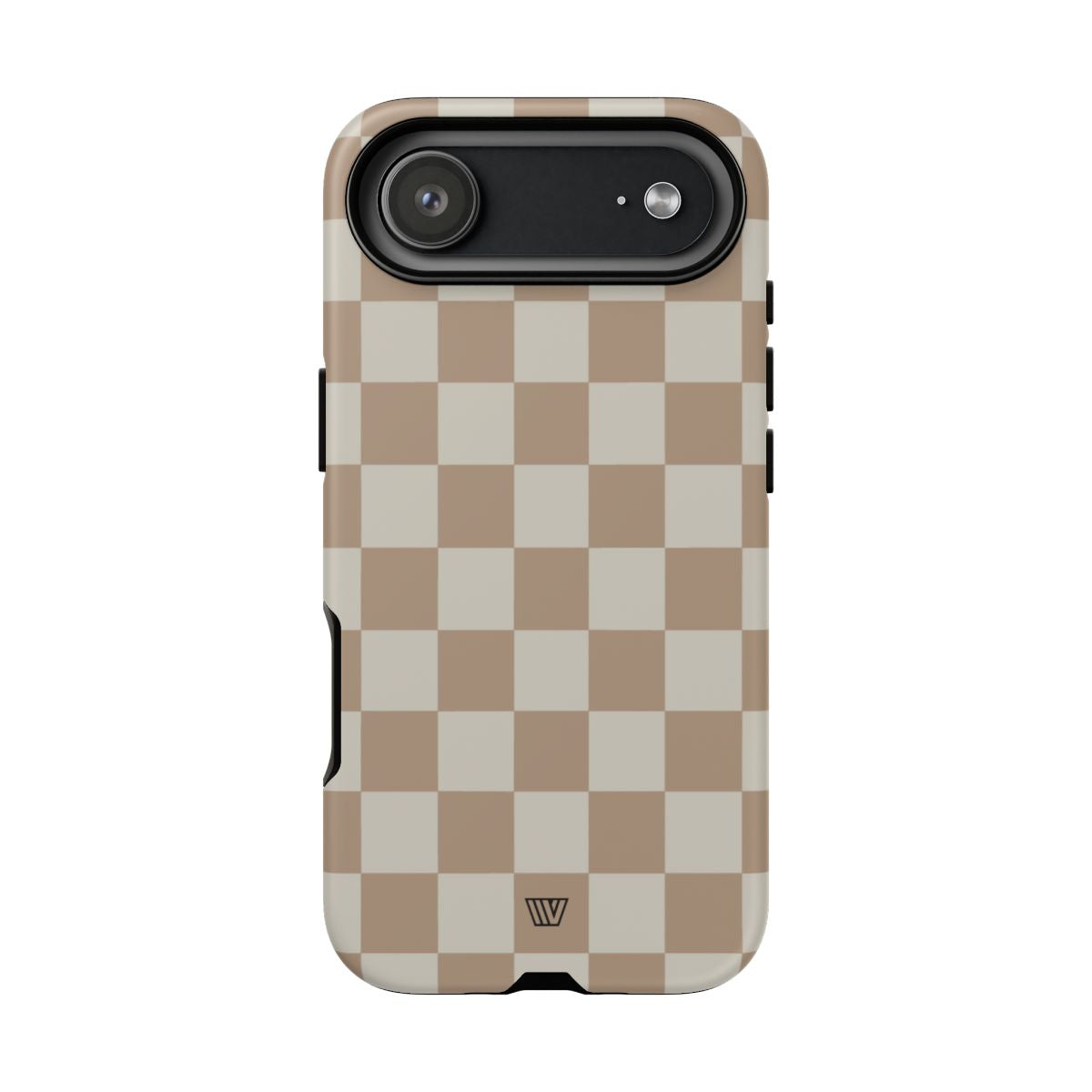 Checkerboard Tough Phone Case Dual-Layer Protection NEUTRAL