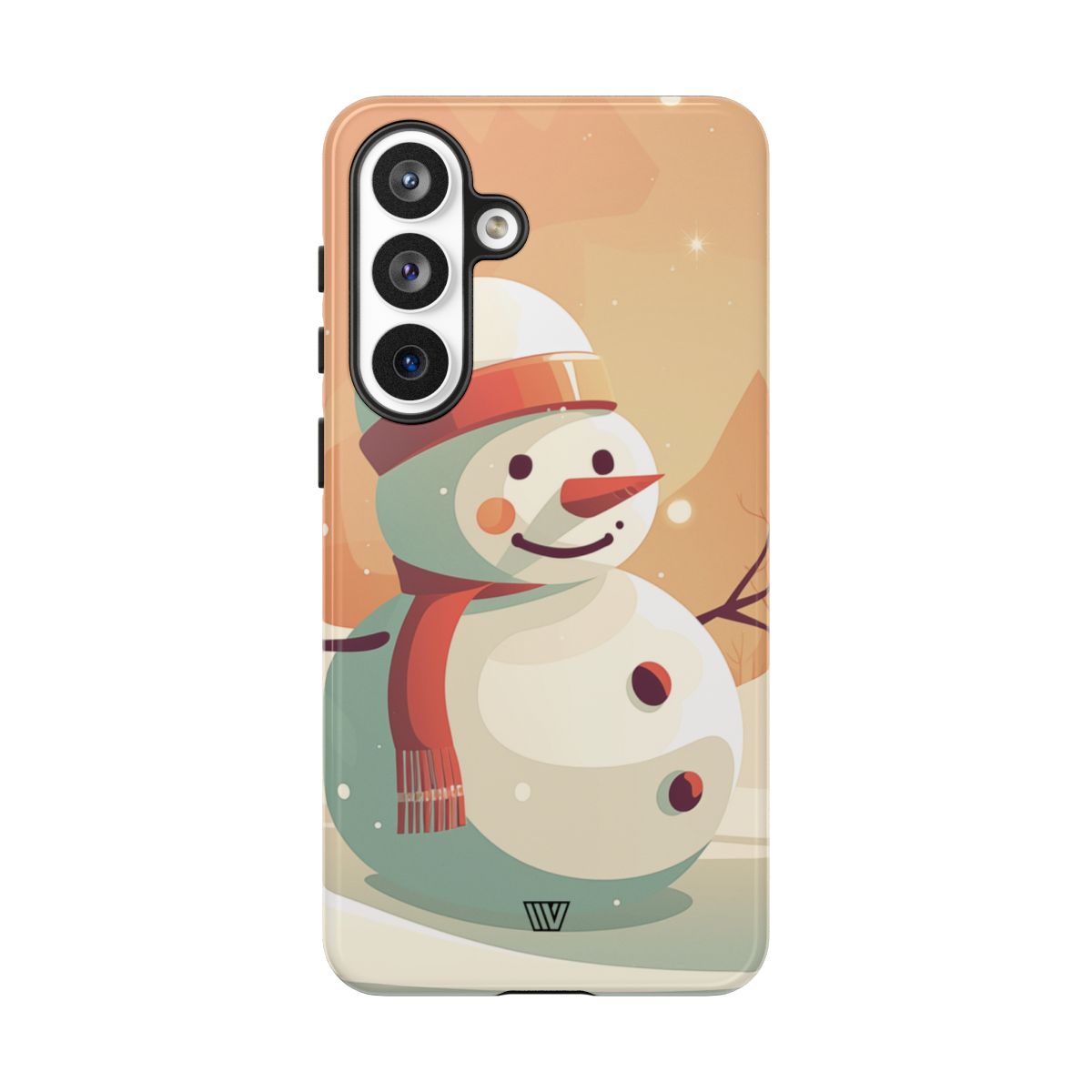 Tough Phone Case Impact Resistant Polycarbonate Dual-Layer SUNSET SNOWMAN