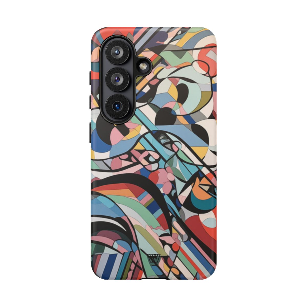 Abstract Mural Tough Phone Case Dual-Layer Protection