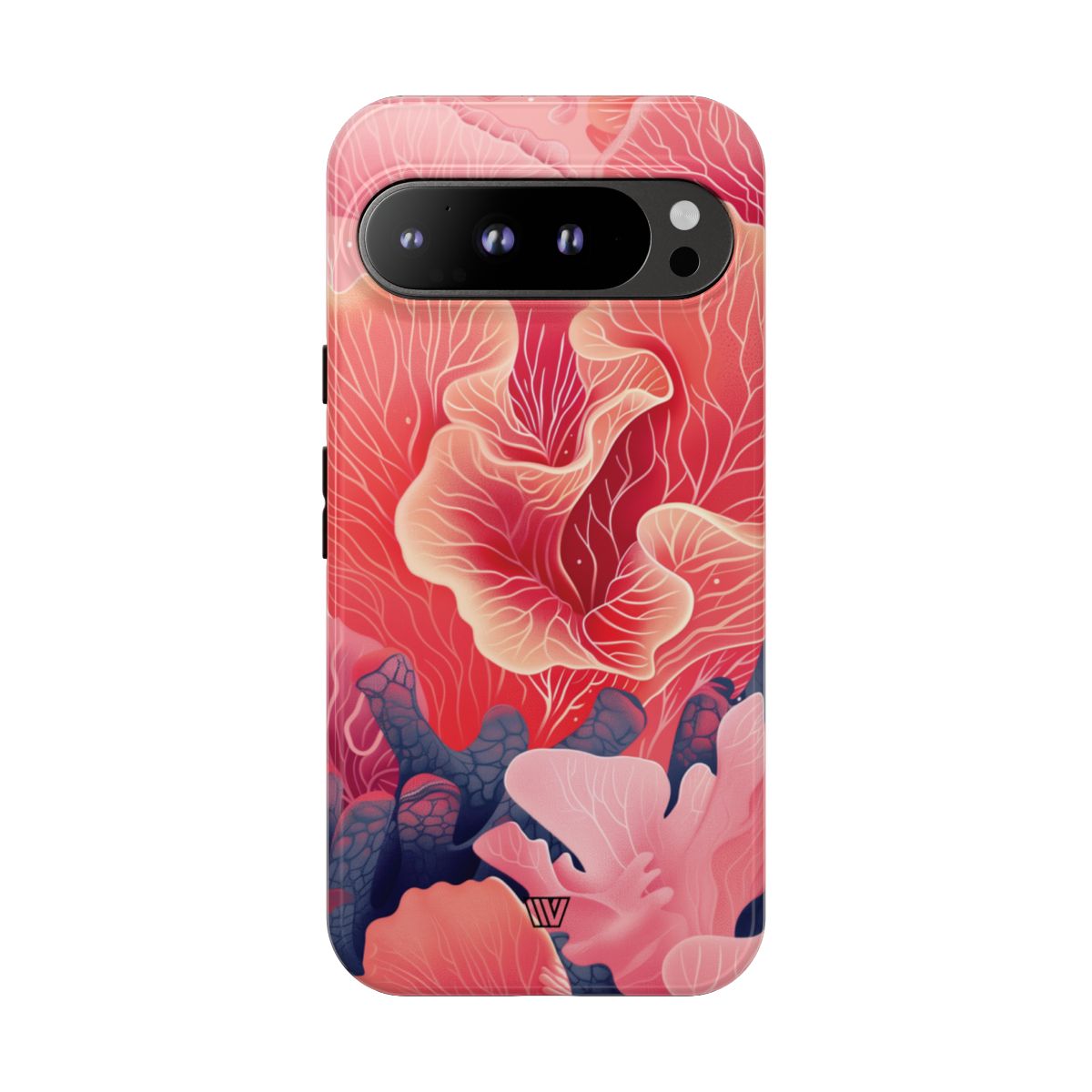 Pink Coral Tough Phone Case Dual-Layer Protection