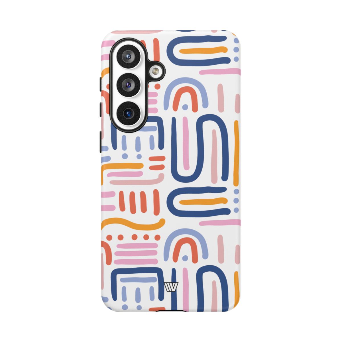 Tough Phone Case Dual-Layer Protection MEMPHIS BOLD LINES