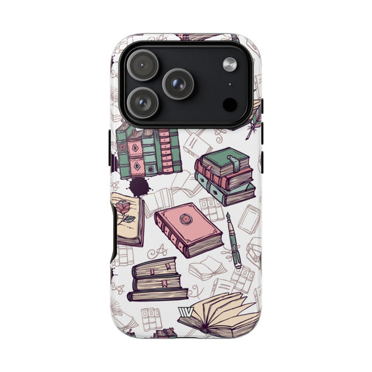 Tough Phone Case Impact Resistant Dual-layer Protective - BOOK LOVER