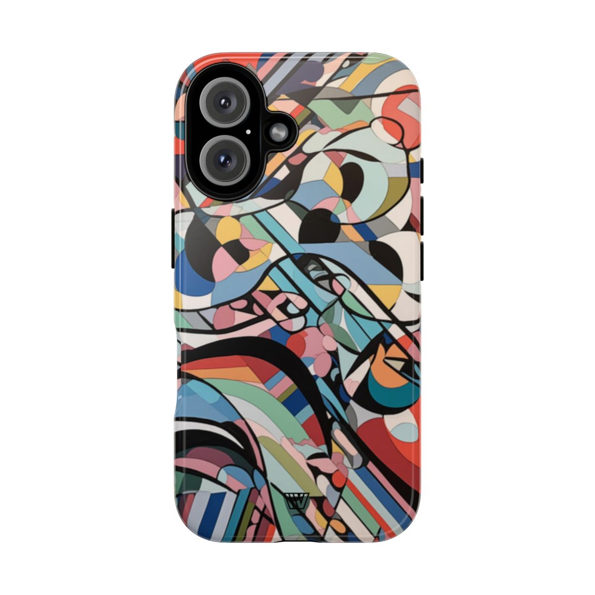 Abstract Mural Tough Phone Case Dual-Layer Protection