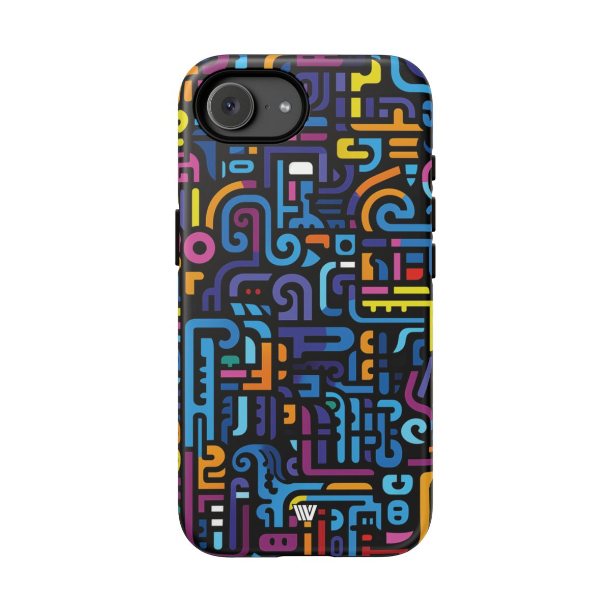 Tough Phone Case Dual-Layer Impact Resistant NEON GLYPHS