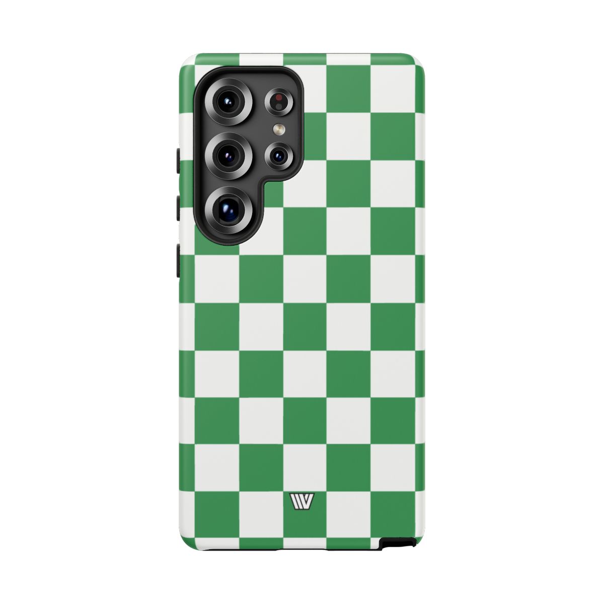 Green White Checkerboard Tough Phone Case