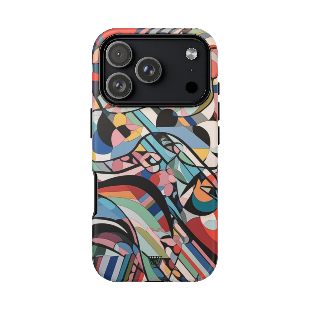 Abstract Mural Tough Phone Case Dual-Layer Protection