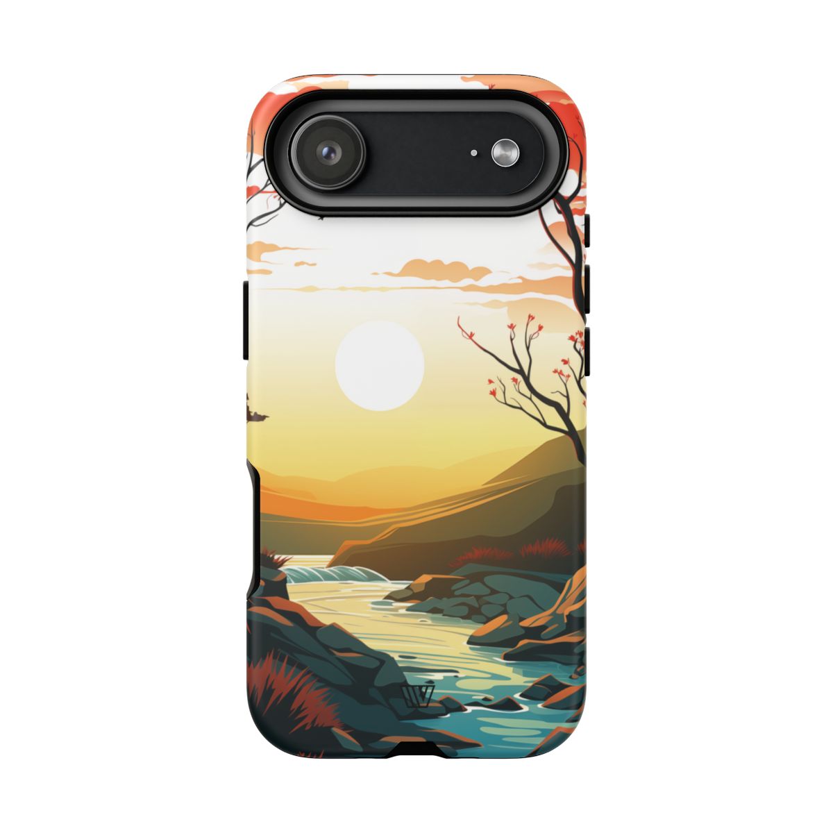 Tough Phone Case Dual-Layer Protection RIVER SUNSET