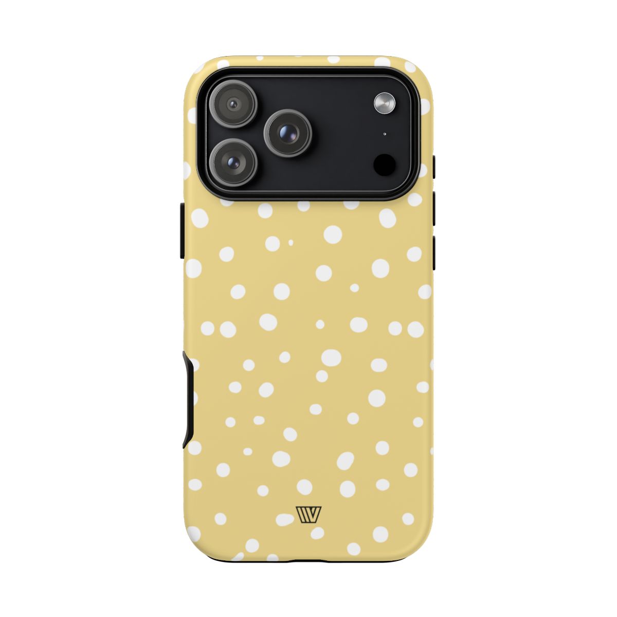 Muted Yellow Dots Tough Phone Case with Impact-Resistant Design