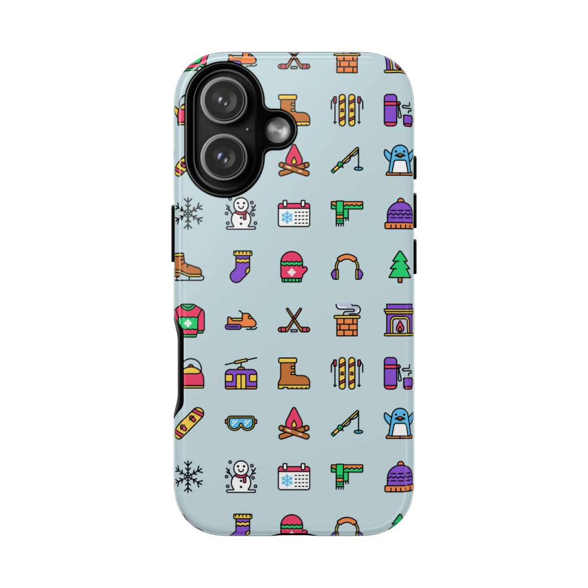 Tough Phone Case Dual-Layer Protective WINTER ICONS