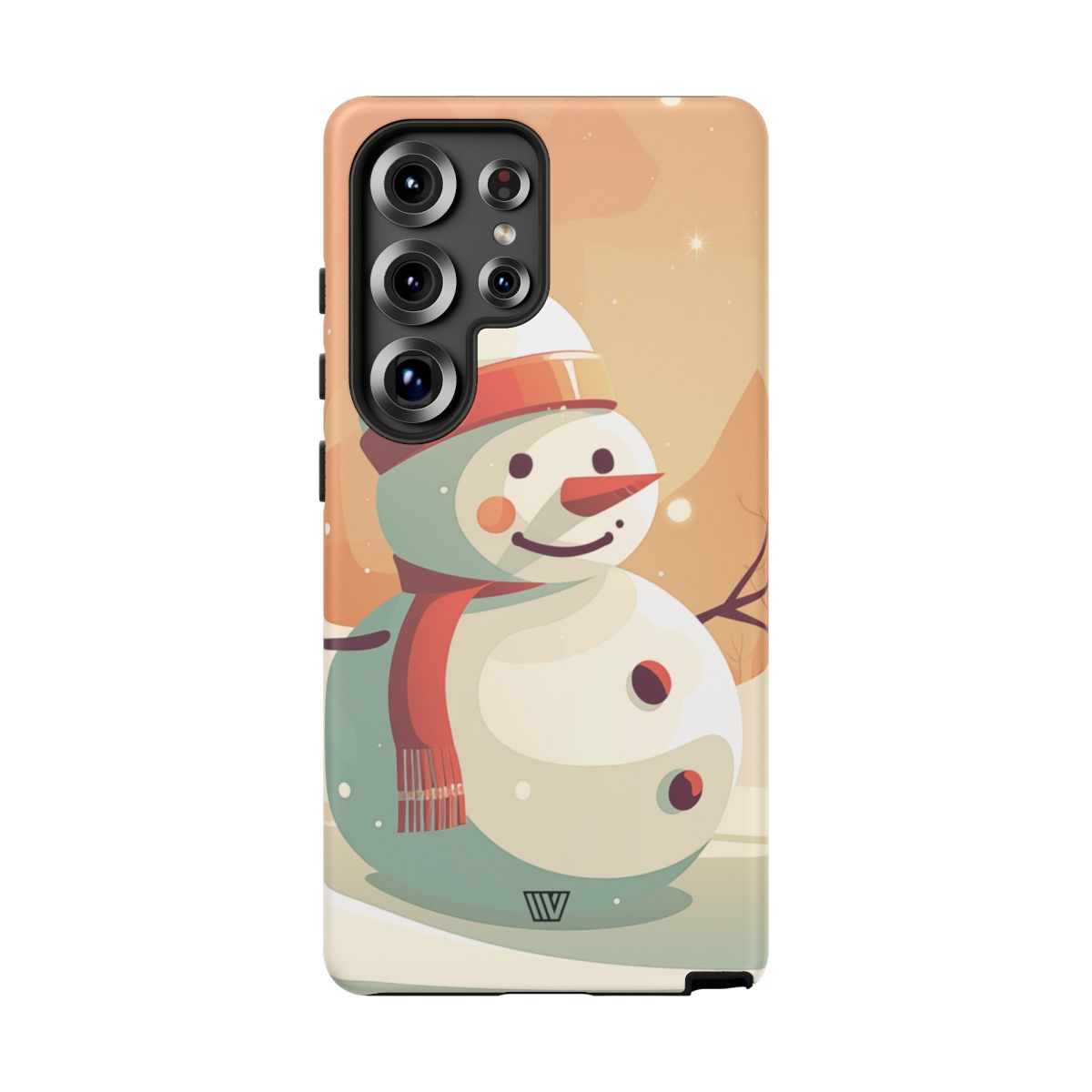 Tough Phone Case Impact Resistant Polycarbonate Dual-Layer SUNSET SNOWMAN