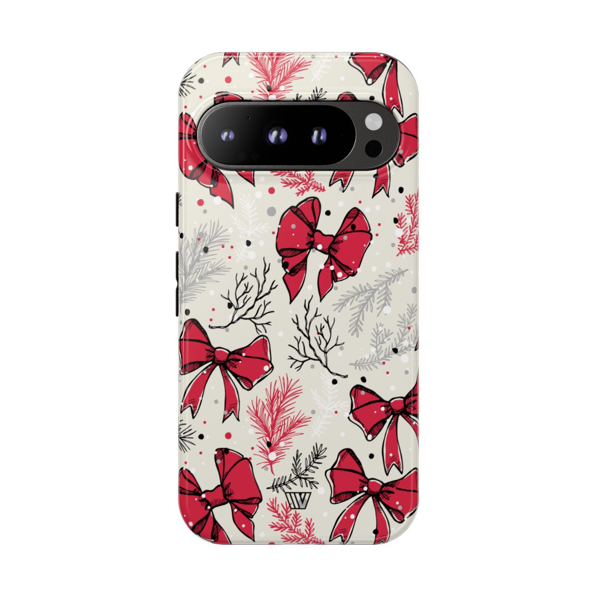 Tough Phone Case Impact-Resistant Dual Layer WINTER BOWS