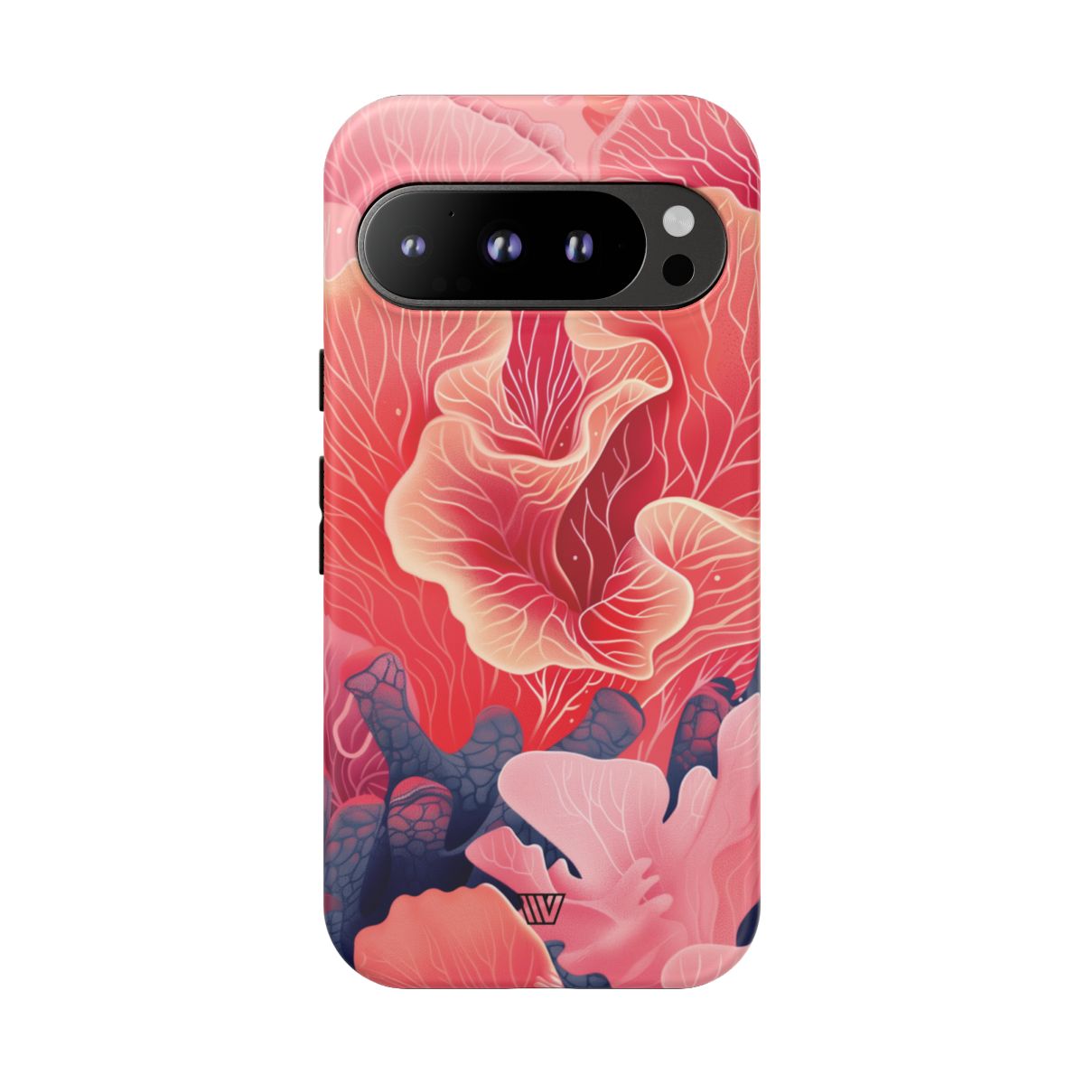Pink Coral Tough Phone Case Dual-Layer Protection