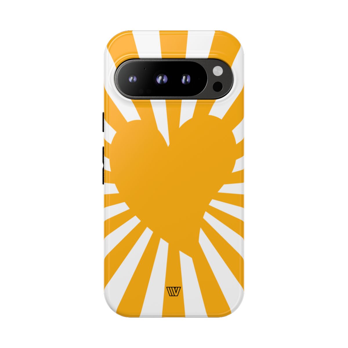 Heart Sun Rays Tough Phone Case with Impact Resistance