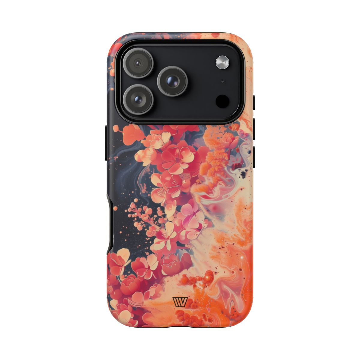 Tough Phone Case Dual-Layer Protection Phone Case WAVE OF FLOWERS