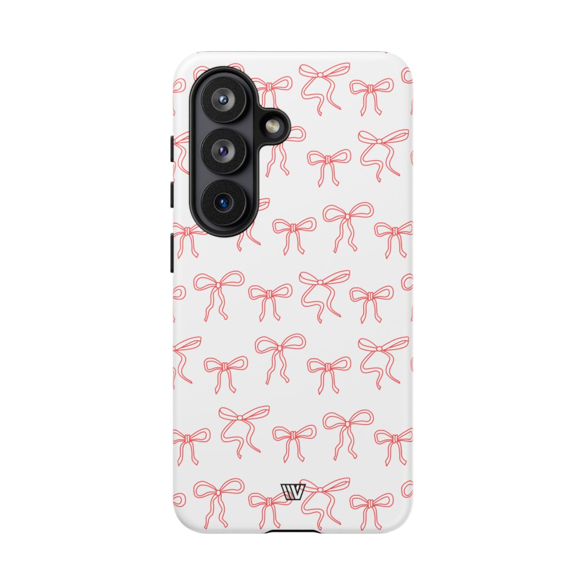 Red Ribbon Tough Phone Case Dual-Layer Impact Resistant Trovvve
