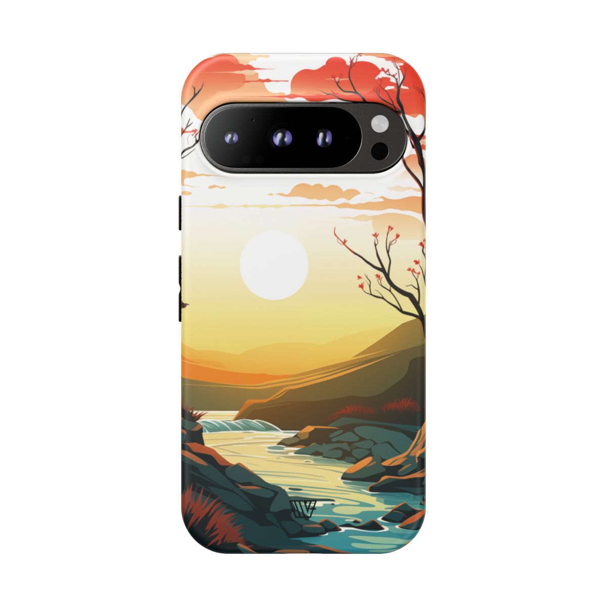 Tough Phone Case Dual-Layer Protection RIVER SUNSET