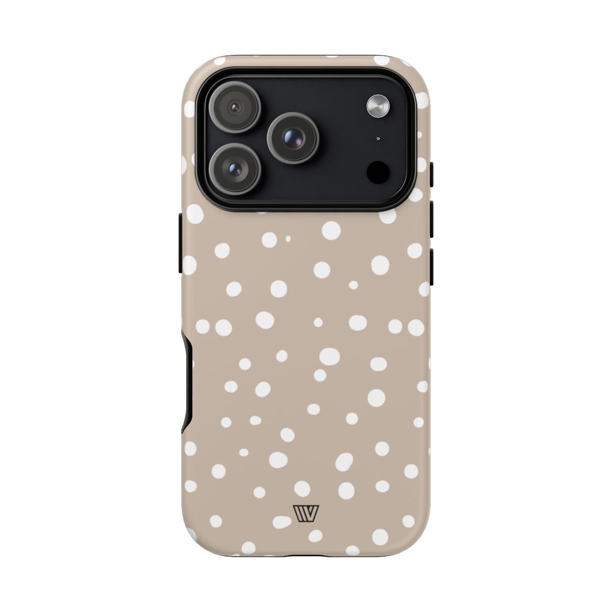 Beige Dots Tough Phone Case Dual-Layer Protective Shell Trovvve